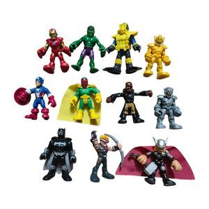 Marvel Super Hero Squad Thor And More Lot Of 11 Figures Toys Vintage Set Hasbro
